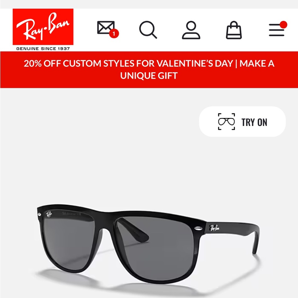 Ray-Ban Classic Black Sunglasses Gender Neutral